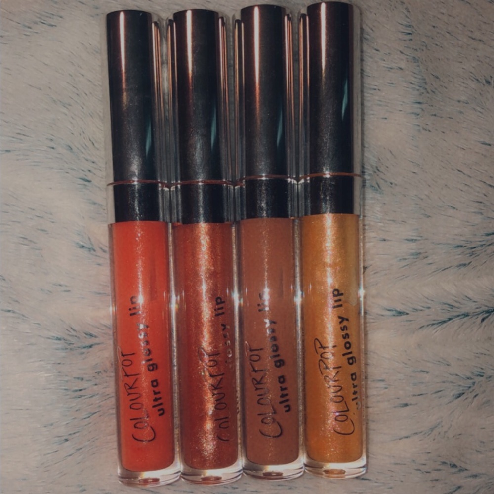 set of 4 colourpop ultra glossy lips